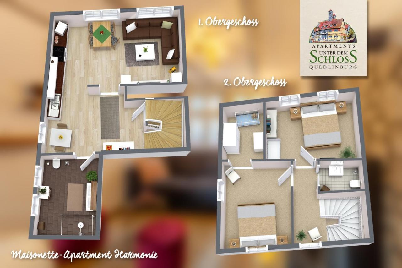Apartments Unter Dem Schloss Quedlinburg Εξωτερικό φωτογραφία