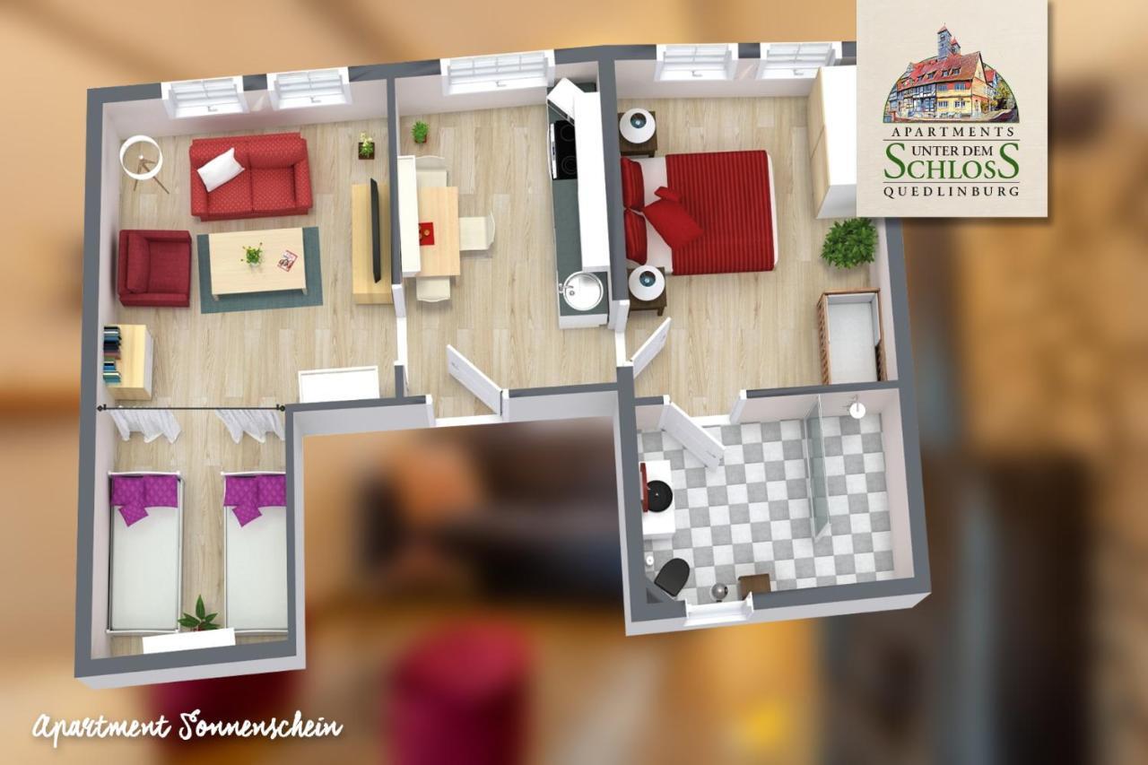 Apartments Unter Dem Schloss Quedlinburg Εξωτερικό φωτογραφία